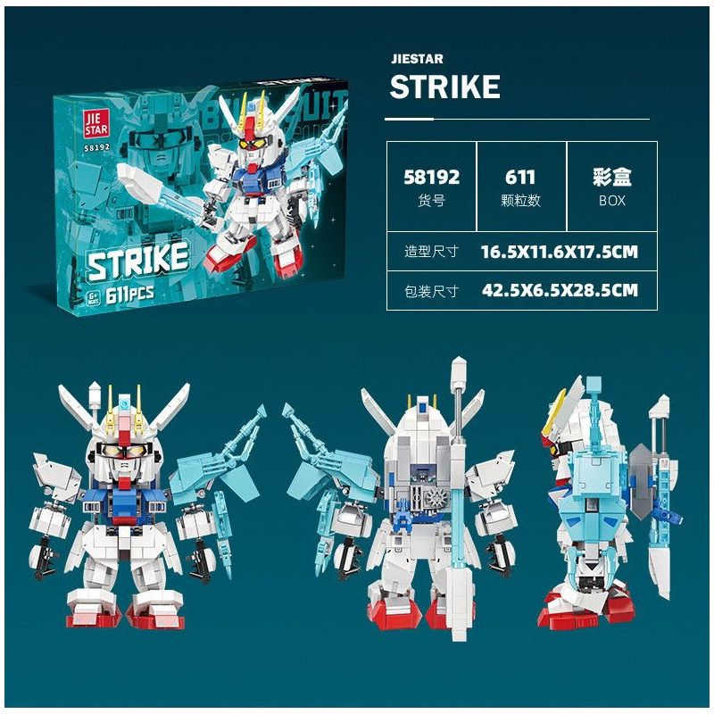 JIESTAR 58192 CHIẾN TRANH GIỮA CÁC VÌ SAO TẤN CÔNG bộ đồ chơi xếp lắp ráp ghép mô hình Movie & Game Phim Và Trò Chơi 611 khối