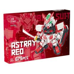 JIESTAR 58193 CHIẾN TRANH GIỮA CÁC VÌ SAO MÀU ĐỎ LẠC LỐI bộ đồ chơi xếp lắp ráp ghép mô hình Movie & Game Phim Và Trò Chơi 675 khối