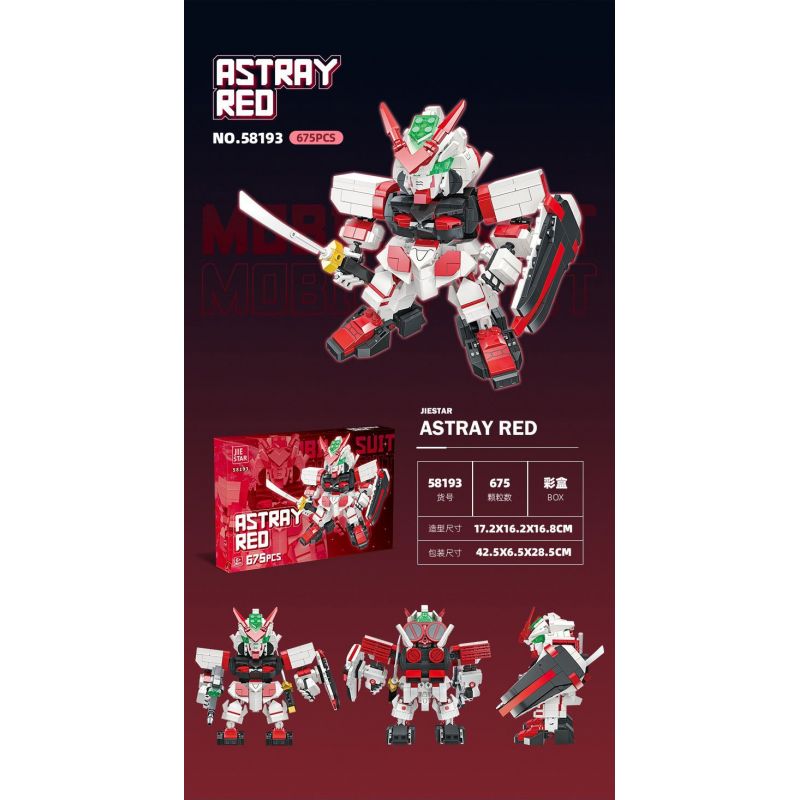 JIESTAR 58193 CHIẾN TRANH GIỮA CÁC VÌ SAO MÀU ĐỎ LẠC LỐI bộ đồ chơi xếp lắp ráp ghép mô hình Movie & Game Phim Và Trò Chơi 675 khối