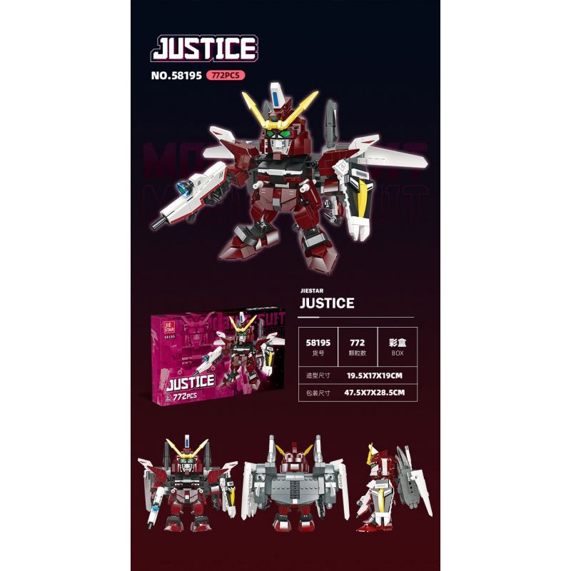 JIESTAR 58195 CHIẾN TRANH GIỮA CÁC VÌ SAO CÔNG LÝ bộ đồ chơi xếp lắp ráp ghép mô hình Movie & Game Phim Và Trò Chơi 772 khối