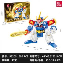 JIESTAR 58205 BIÊN NIÊN SỬ NGÔI SAO RYUJINMARU bộ đồ chơi xếp lắp ráp ghép mô hình Movie & Game Phim Và Trò Chơi 600 khối