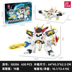 JIESTAR 58206 BIÊN NIÊN SỬ NGÔI SAO RYUOHMARU bộ đồ chơi xếp lắp ráp ghép mô hình Movie & Game Phim Và Trò Chơi 630 khối