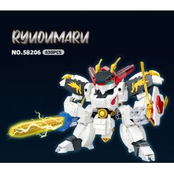 JIESTAR 58206 BIÊN NIÊN SỬ NGÔI SAO RYUOHMARU bộ đồ chơi xếp lắp ráp ghép mô hình Movie & Game Phim Và Trò Chơi 630 khối
