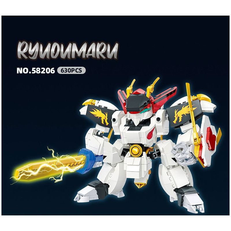 JIESTAR 58206 BIÊN NIÊN SỬ NGÔI SAO RYUOHMARU bộ đồ chơi xếp lắp ráp ghép mô hình Movie & Game Phim Và Trò Chơi 630 khối