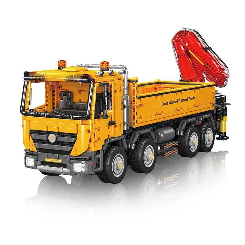 MouldKing 17050 Mould King 17050 non  CẦN CẨU TỰ HÀNH ACTROS bộ đồ chơi xếp lắp ráp ghép mô hình  ACTROS SELF-LOADING CRANE Kỹ Thuật Công Nghệ Cao Mô Hình Phương Tiện 4012 khối