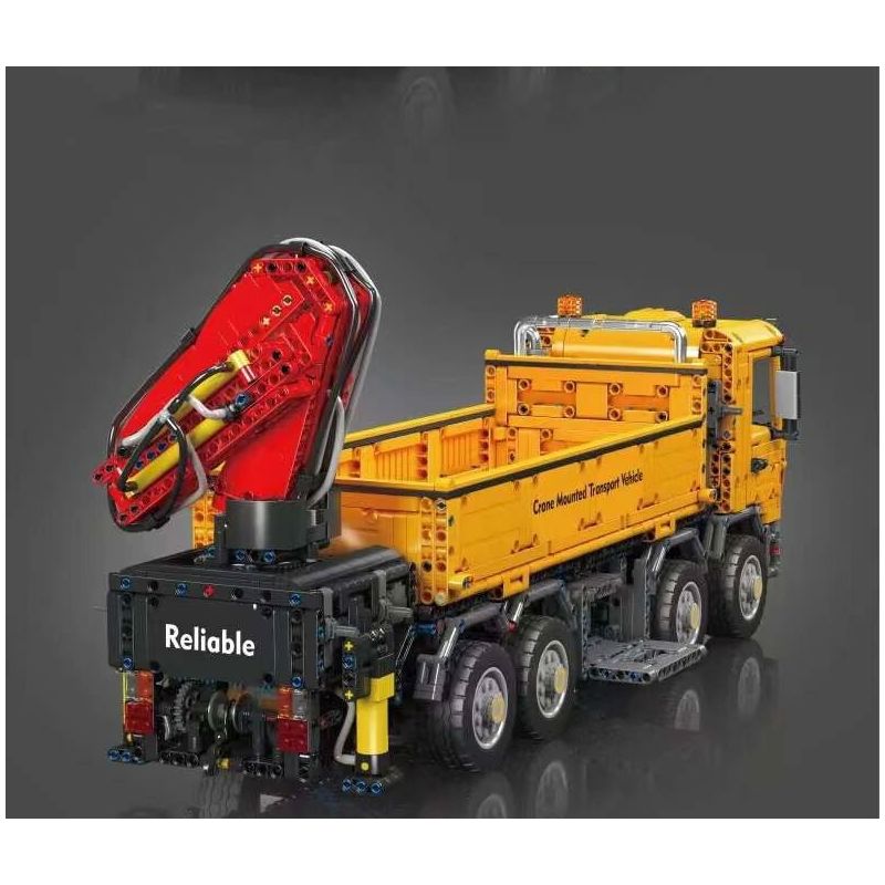 MouldKing 17050 Mould King 17050 CẦN CẨU TỰ HÀNH ACTROS bộ đồ chơi xếp lắp ráp ghép mô hình Technic ACTROS SELF-LOADING CRANE Kỹ Thuật Công Nghệ Cao Mô Hình Phương Tiện 4012 khối