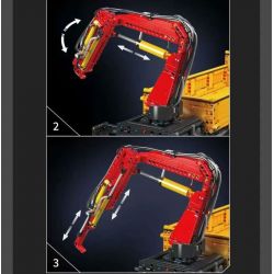 MouldKing 17050 Mould King 17050 CẦN CẨU TỰ HÀNH ACTROS bộ đồ chơi xếp lắp ráp ghép mô hình Technic ACTROS SELF-LOADING CRANE Kỹ Thuật Công Nghệ Cao Mô Hình Phương Tiện 4012 khối