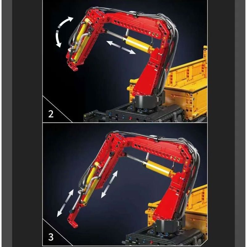 MouldKing 17050 Mould King 17050 CẦN CẨU TỰ HÀNH ACTROS bộ đồ chơi xếp lắp ráp ghép mô hình Technic ACTROS SELF-LOADING CRANE Kỹ Thuật Công Nghệ Cao Mô Hình Phương Tiện 4012 khối