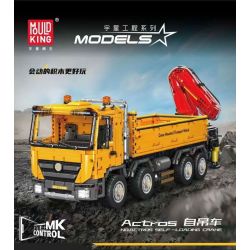 MouldKing 17050 Mould King 17050 CẦN CẨU TỰ HÀNH ACTROS bộ đồ chơi xếp lắp ráp ghép mô hình Technic ACTROS SELF-LOADING CRANE Kỹ Thuật Công Nghệ Cao Mô Hình Phương Tiện 4012 khối