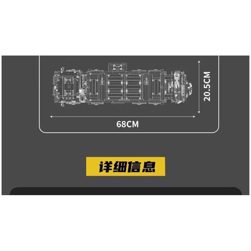 MouldKing 17050 Mould King 17050 CẦN CẨU TỰ HÀNH ACTROS bộ đồ chơi xếp lắp ráp ghép mô hình Technic ACTROS SELF-LOADING CRANE Kỹ Thuật Công Nghệ Cao Mô Hình Phương Tiện 4012 khối