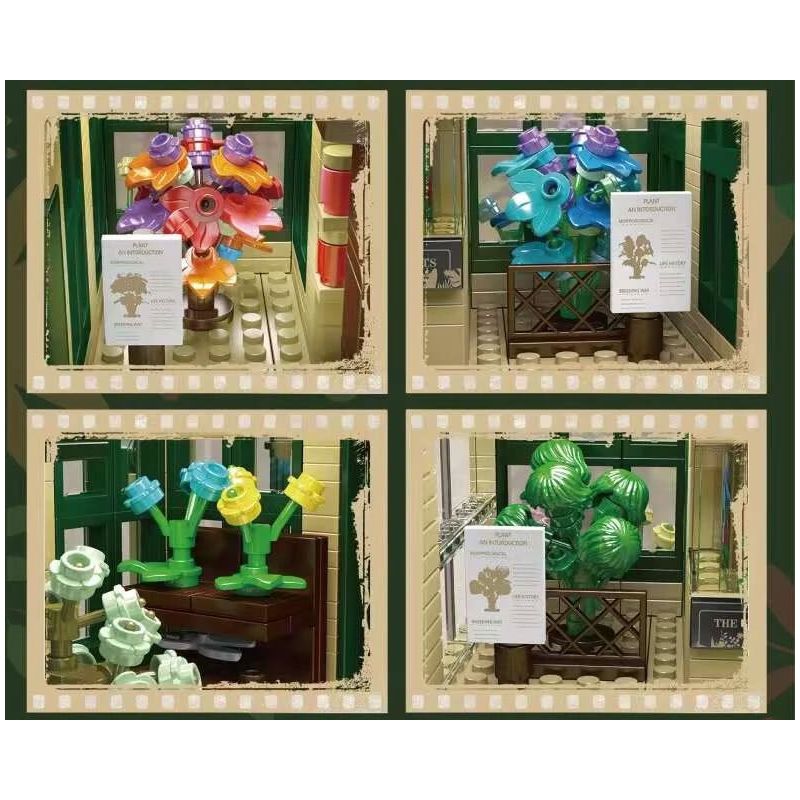 MouldKing 16057 Mould King 16057 VƯỜN BÁCH THẢO MÁI VÒM bộ đồ chơi xếp lắp ráp ghép mô hình Creator DOME BOTANISCHER GARTEN Sáng Tạo 3383 khối