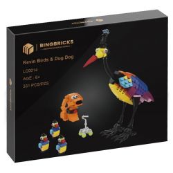 BINGBRICKS LC0014 0014 LÊN KEVIN VÀ DOUG bộ đồ chơi xếp lắp ráp ghép mô hình Movie & Game KEVIN BIRD AND DUG DOG Phim Và Trò Chơi 331 khối