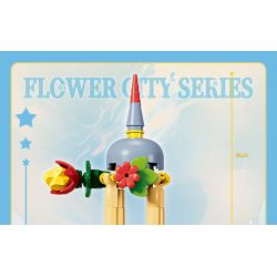 Kazi KY81136 81136 THÀNH PHỐ HOA 8 MẪU KHU VƯỜN BÍ MẬT CỔNG TƯỜNG DÂY LEO CẦU THANG UỐN LƯỢN BẬU CỬA SỔ THƠM NGÁT GÁC MÁI LÃNG MẠN bộ đồ chơi xếp lắp ráp ghép mô hình FLOWER CITY SERIES 418 khối