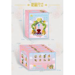 Kazi KY81136 81136 THÀNH PHỐ HOA 8 MẪU KHU VƯỜN BÍ MẬT CỔNG TƯỜNG DÂY LEO CẦU THANG UỐN LƯỢN BẬU CỬA SỔ THƠM NGÁT GÁC MÁI LÃNG MẠN bộ đồ chơi xếp lắp ráp ghép mô hình FLOWER CITY SERIES 418 khối