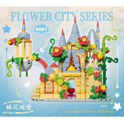 Kazi KY81136 81136 THÀNH PHỐ HOA 8 MẪU KHU VƯỜN BÍ MẬT CỔNG TƯỜNG DÂY LEO CẦU THANG UỐN LƯỢN BẬU CỬA SỔ THƠM NGÁT GÁC MÁI LÃNG MẠN bộ đồ chơi xếp lắp ráp ghép mô hình FLOWER CITY SERIES 418 khối