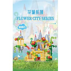 Kazi KY81136 81136 THÀNH PHỐ HOA 8 MẪU KHU VƯỜN BÍ MẬT CỔNG TƯỜNG DÂY LEO CẦU THANG UỐN LƯỢN BẬU CỬA SỔ THƠM NGÁT GÁC MÁI LÃNG MẠN bộ đồ chơi xếp lắp ráp ghép mô hình FLOWER CITY SERIES 418 khối