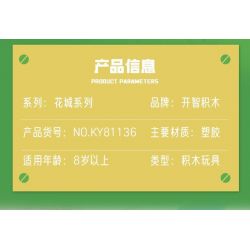 Kazi KY81136 81136 THÀNH PHỐ HOA 8 MẪU KHU VƯỜN BÍ MẬT CỔNG TƯỜNG DÂY LEO CẦU THANG UỐN LƯỢN BẬU CỬA SỔ THƠM NGÁT GÁC MÁI LÃNG MẠN bộ đồ chơi xếp lắp ráp ghép mô hình FLOWER CITY SERIES 418 khối