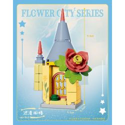 Kazi KY81136 81136 THÀNH PHỐ HOA 8 MẪU KHU VƯỜN BÍ MẬT CỔNG TƯỜNG DÂY LEO CẦU THANG UỐN LƯỢN BẬU CỬA SỔ THƠM NGÁT GÁC MÁI LÃNG MẠN bộ đồ chơi xếp lắp ráp ghép mô hình FLOWER CITY SERIES 418 khối