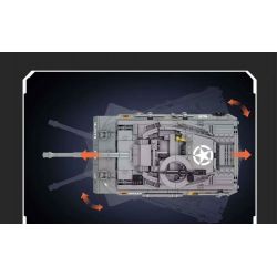 MouldKing 20032 Mould King 20032 PHÁO CHỐNG TĂNG M18 HELLCAT bộ đồ chơi xếp lắp ráp ghép mô hình Military Army M18 HELLCAT TANK DESTROYER Quân Sự Bộ Đội 971 khối