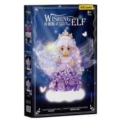 WEKKI 517208 YÊU TINH ƯỚC NGUYỆN bộ đồ chơi xếp lắp ráp ghép mô hình WISHING ELF A DREAM COMS TRUE