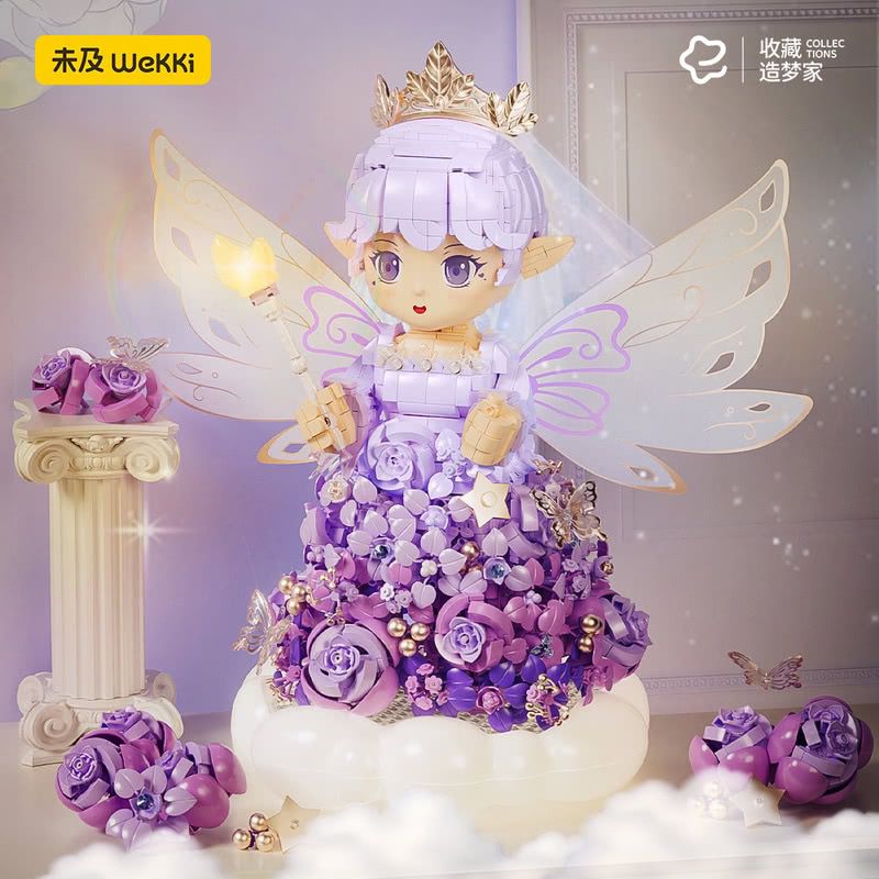 WEKKI 517208 YÊU TINH ƯỚC NGUYỆN bộ đồ chơi xếp lắp ráp ghép mô hình WISHING ELF A DREAM COMS TRUE