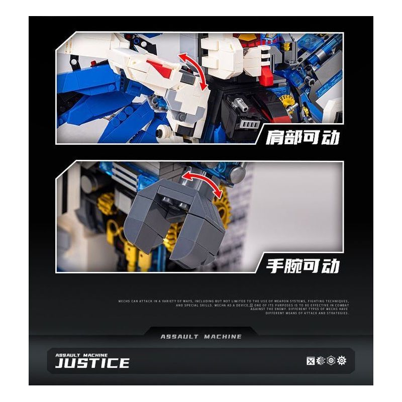 A CRUEL HIGH 24011 MÁY TẤN CÔNG bộ đồ chơi xếp lắp ráp ghép mô hình Movie & Game ASSAULT MACHINE Phim Và Trò Chơi 2562 khối