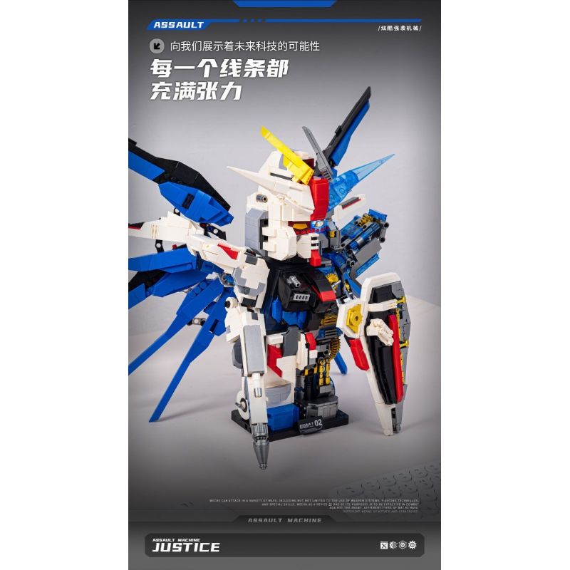 A CRUEL HIGH 24011 MÁY TẤN CÔNG bộ đồ chơi xếp lắp ráp ghép mô hình Movie & Game ASSAULT MACHINE Phim Và Trò Chơi 2562 khối