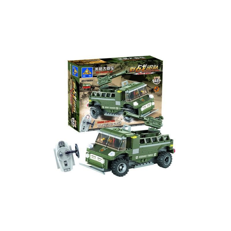 Kazi KY86004 86004 non Lego QUÂN DÃ CHIẾN XE PHÁO BINH MIG bộ đồ chơi xếp lắp ráp ghép mô hình Military Army FIELD ARMY Quân Sự Bộ Đội 148 khối