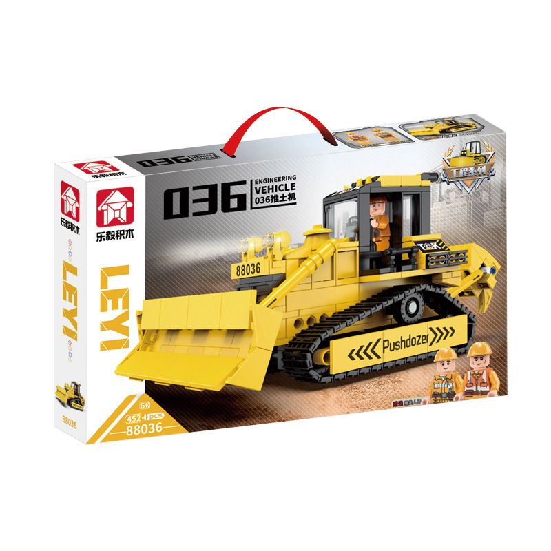 LE YI 88036 MÁY ỦI 036 bộ đồ chơi xếp lắp ráp ghép mô hình City Thành Phố 452 khối