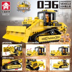 LE YI 88036 MÁY ỦI 036 bộ đồ chơi xếp lắp ráp ghép mô hình City Thành Phố 452 khối