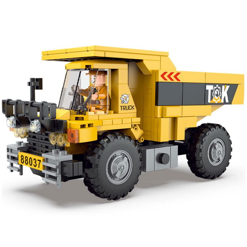 LE YI 88037 non Lego XE TẢI KHAI THÁC MỎ bộ đồ chơi xếp lắp ráp ghép mô hình City Thành Phố 402 khối