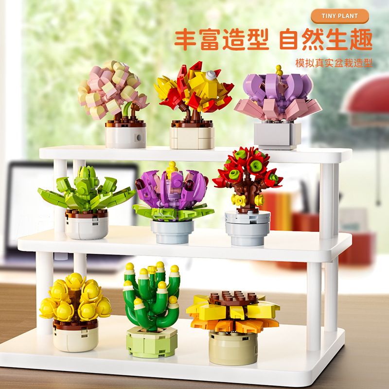 FORANGE FC8141 8141 CHẬU CÂY TINY 12 KIỂU bộ đồ chơi xếp lắp ráp ghép mô hình Creator Sáng Tạo 697 khối