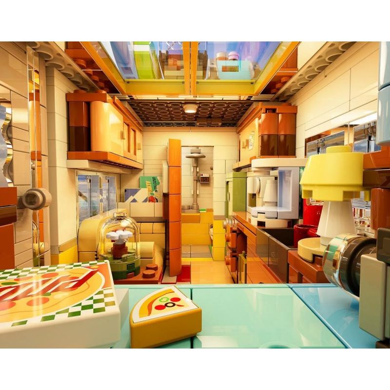 LUMIBRICKS FUNWHOLE F9032 9032 RV BÃI BIỂN bộ đồ chơi xếp lắp ráp ghép mô hình Creator TRAVEL TRAILER Sáng Tạo 1325 khối