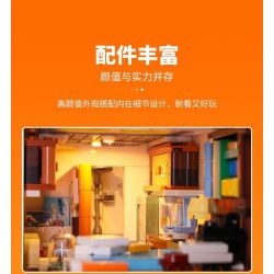 LUMIBRICKS FUNWHOLE F9032 9032 RV BÃI BIỂN bộ đồ chơi xếp lắp ráp ghép mô hình Creator TRAVEL TRAILER Sáng Tạo 1325 khối