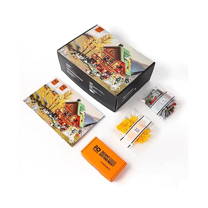 LUMIBRICKS FUNWHOLE F9035 9035 TÚP LỀU TRÊN NÚI bộ đồ chơi xếp lắp ráp ghép mô hình Creator Sáng Tạo 2255 khối