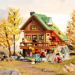 LUMIBRICKS FUNWHOLE F9035 9035 TÚP LỀU TRÊN NÚI bộ đồ chơi xếp lắp ráp ghép mô hình Creator Sáng Tạo 2255 khối