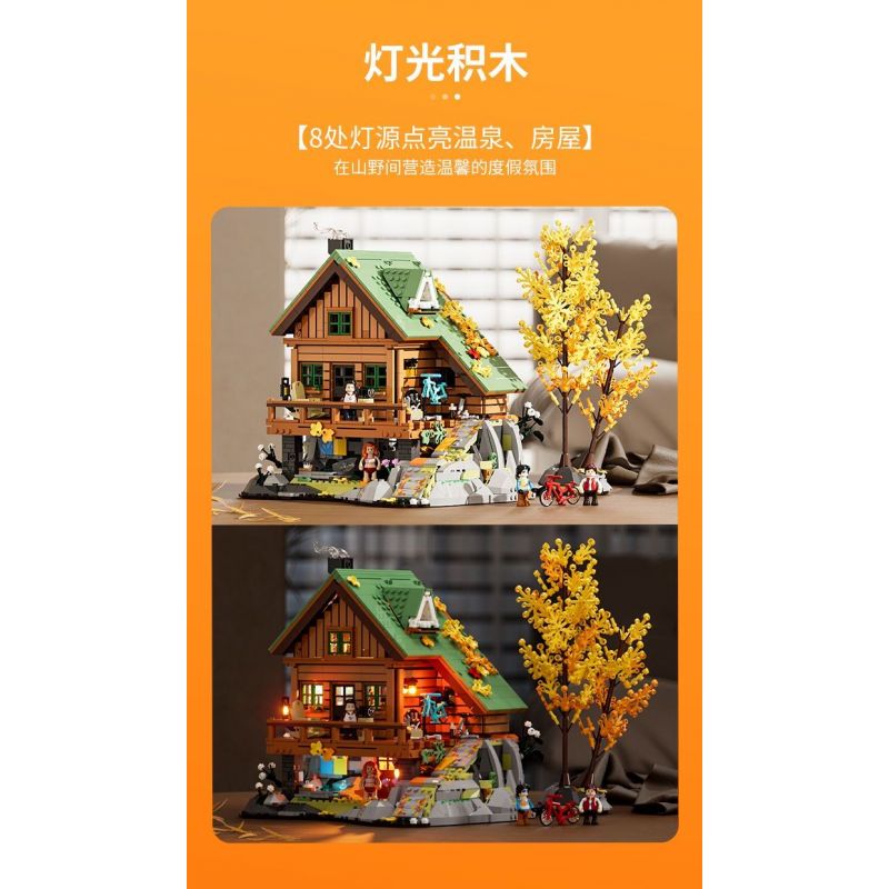 LUMIBRICKS FUNWHOLE F9035 9035 TÚP LỀU TRÊN NÚI bộ đồ chơi xếp lắp ráp ghép mô hình Creator Sáng Tạo 2255 khối