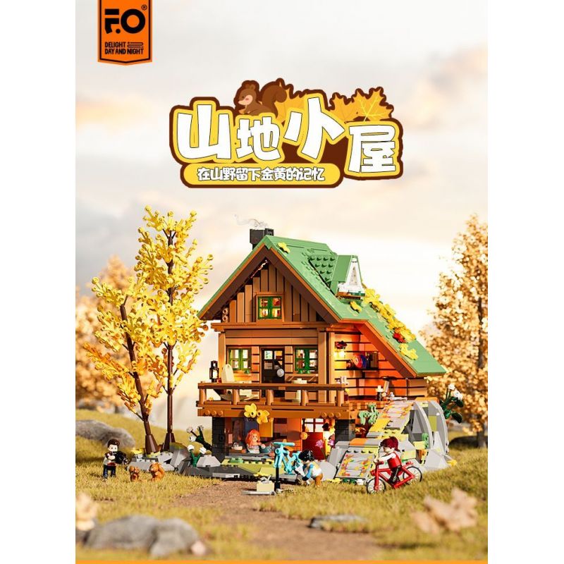 LUMIBRICKS FUNWHOLE F9035 9035 TÚP LỀU TRÊN NÚI bộ đồ chơi xếp lắp ráp ghép mô hình Creator Sáng Tạo 2255 khối