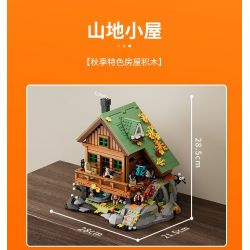 LUMIBRICKS FUNWHOLE F9035 9035 TÚP LỀU TRÊN NÚI bộ đồ chơi xếp lắp ráp ghép mô hình Creator Sáng Tạo 2255 khối