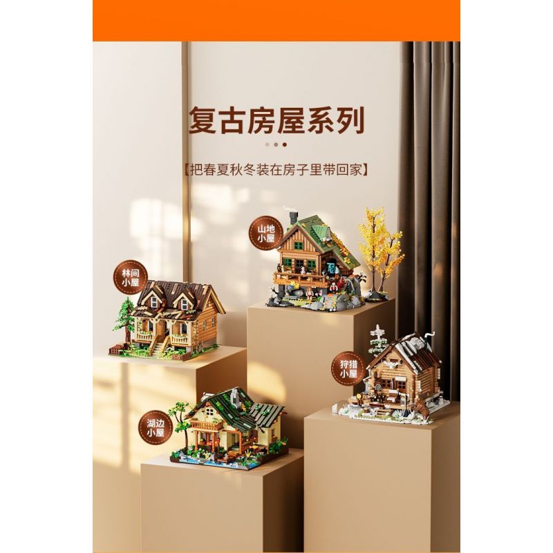 LUMIBRICKS FUNWHOLE F9035 9035 TÚP LỀU TRÊN NÚI bộ đồ chơi xếp lắp ráp ghép mô hình Creator Sáng Tạo 2255 khối