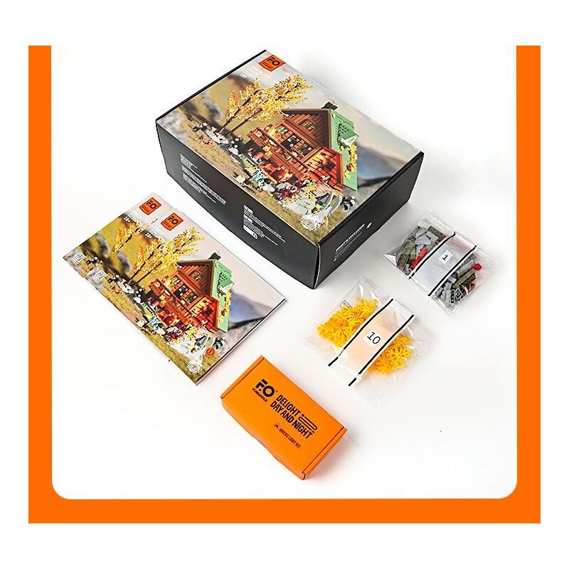 LUMIBRICKS FUNWHOLE F9035 9035 TÚP LỀU TRÊN NÚI bộ đồ chơi xếp lắp ráp ghép mô hình Creator Sáng Tạo 2255 khối