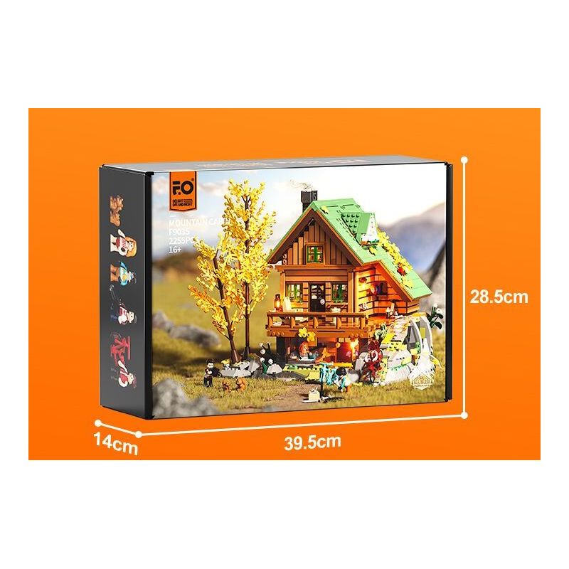 LUMIBRICKS FUNWHOLE F9035 9035 TÚP LỀU TRÊN NÚI bộ đồ chơi xếp lắp ráp ghép mô hình Creator Sáng Tạo 2255 khối