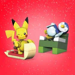 MEGA BLOKS GYG99 LỊCH NGHỈ LỄ POKÉMON bộ đồ chơi xếp lắp ráp ghép mô hình Creator POKÉMON HOLIDAY CALENDAR Sáng Tạo 225 khối