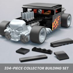 MEGA BLOKS HRY17 HOT WHEELS MẪU XE FORD ĐÃ ĐƯỢC SỬA ĐỔI tỷ lệ 1:24 bộ đồ chơi xếp lắp ráp ghép mô hình Speed Champions Racing Cars HOT WHEELS BONE SHAKER VEHICLE Đua Xe Công Thức 334 khối