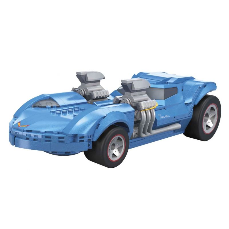 Lego Mega Bloks HKV07 Hot Wheels Twin Mill Xếp hình lắp ráp ghép mô hình Bánh xe nóng: Twin Mill