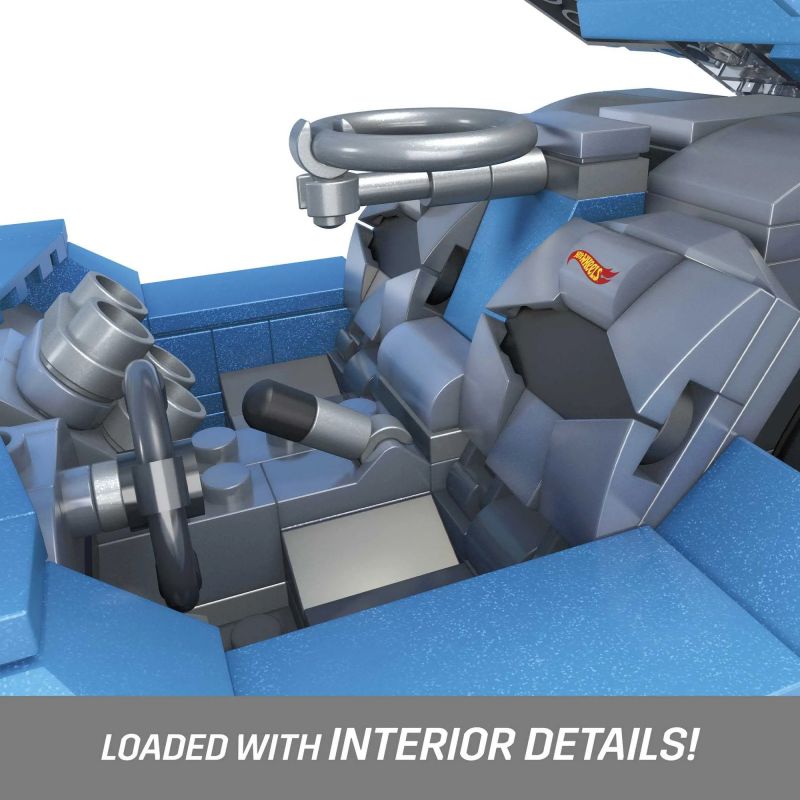 MEGA BLOKS HKV07 BÁNH XE NÓNG TWIN MILL bộ đồ chơi xếp lắp ráp ghép mô hình Creator HOT WHEELS TWIN MILL Sáng Tạo 635 khối