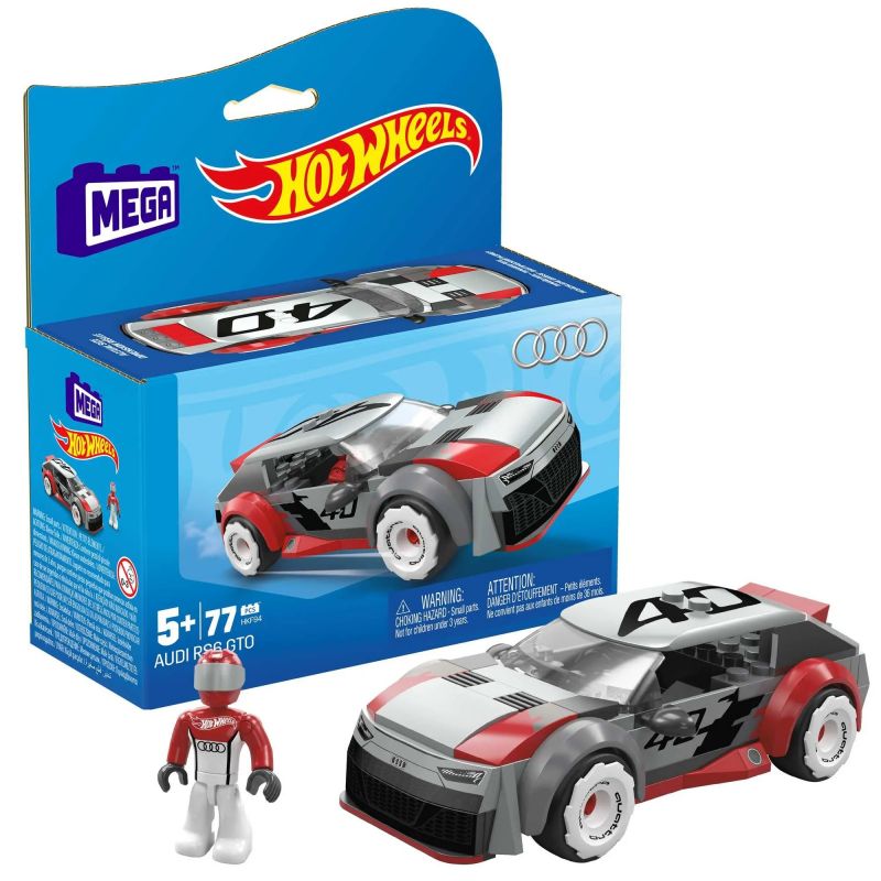 MEGA BLOKS HKF94 BÁNH XE NÓNG AUDI RS6 GTO bộ đồ chơi xếp lắp ráp ghép mô hình Speed Champions Racing Cars HOT WHEELS AUDI RS6 GTO Đua Xe Công Thức 77 khối