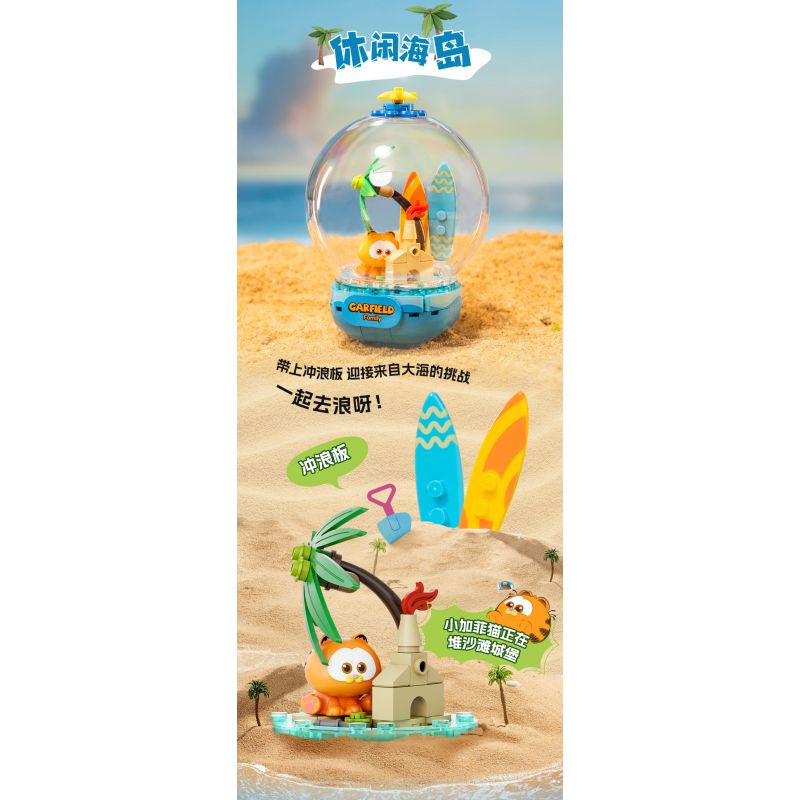 PANTASY 86802 QUẢ CẦU PHA LÊ GIA ĐÌNH GARFIELD BỒN TẮM BONG BÓNG SIÊU THOẢI MÁI bộ đồ chơi xếp lắp ráp ghép mô hình Movie & Game GARFIELD FAMILY Phim Và Trò Chơi 300 khối