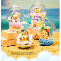 PANTASY 86803 QUẢ CẦU PHA LÊ GIA ĐÌNH GARFIELD BÁNH SINH NHẬT bộ đồ chơi xếp lắp ráp ghép mô hình Movie & Game GARFIELD FAMILY Phim Và Trò Chơi 300 khối