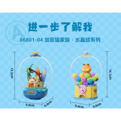 PANTASY 86804 QUẢ CẦU PHA LÊ GIA ĐÌNH GARFIELD MÁY GASHAPON VUI NHỘN bộ đồ chơi xếp lắp ráp ghép mô hình Movie & Game GARFIELD FAMILY Phim Và Trò Chơi 300 khối